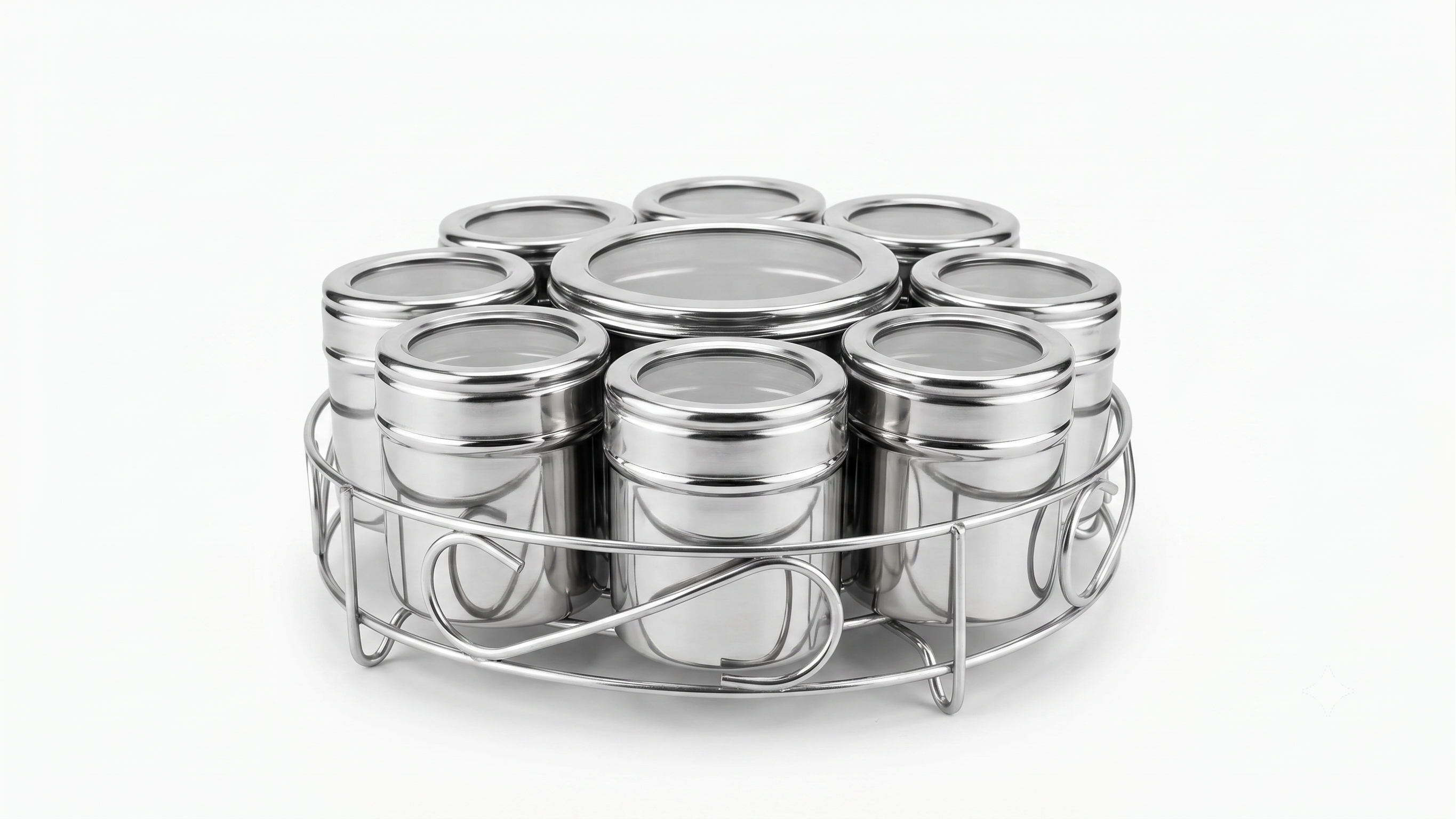8in1 Multipurpose Stainless Steel MUKHWAS DABBA For Kitchen | MUKHWAS DABBA | Spice Jar
